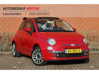 Fiat 500 0.9 TwinAir 86pk Lounge | NL-auto | Cabrio | Airco | Parkeersensoren | Elek. ramen | Centr. deurvergr. | Lichtmetalen velgen | Stuurbekrachtiging | lederen bekleding |
