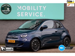 Fiat 500 La Prima 42 kWh SOH92% Leder LED CAM CarPlay AUT Groot Navi