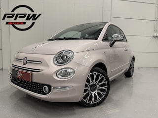 Fiat 500 1.2 Star POWDER-PINK/NAVI-GROOT/CARPLAY/VIRTUAL/LEER-STOF SPORTSTOELEN/LED/CRUISE/ECC/16"LMV/PDC/BOUWJAAR 03-2020/UNIEKE AUTO/VOLLEDIG HISTORIE/NET GROTE OH BEURT GEHAD,INCL. DISTR. RIEM
