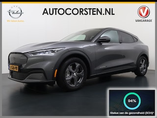 Ford Mustang Mach-E Extended RWD 98 kWh SOH 94% 294pk Pano-Dak Leer+8-weg-Elektr+Verwarmd+Geheugen 360-Camera Bang&Olufsen-HiFi Elektr.Achterklep Adaptive-Cruise Carplay-Android-Auto Navi Camera Park-Assist PDC-a+v Stuur-verwarmd GSM-sleutel Brake-Assist ESP TCS SperDif Lan Keyless Smartphone-key Dual-Ecc Ford-pass-Connect/Entry Speed-Assist Active-Breaking Blind-Spot-warning Driver-Alerd AB+  LMv LED-Lamp-v+a € 59.000 nieuw Orig.Nederlandse Auto 1e Eigenaar WLTP 610km