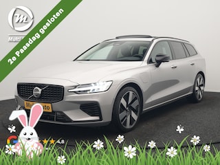 Volvo V60 T6 Recharge AWD LONG RANGE Plus Dark Plug In Hybrid 350pk Dealer O.H. PHEV | Panodak | Adaptive Cruise | 360 Camera | Head Up | Harman&Kardon | Lederen Sportstoelen Memory & Verwarmd | Google Assistent | Stuur Verwarmd | Apple Carplay | Keyless | Blis |