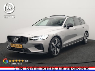 Volvo V60 T6 Recharge AWD LONG RANGE Plus Dark Plug In Hybrid 350pk Dealer O.H. PHEV | Panodak | Adaptive Cruise | 360 Camera | Head Up | Harman&Kardon | Lederen Sportstoelen Memory & Verwarmd | Google Assistent | Stuur Verwarmd | Apple Carplay | Keyless | Blis |
