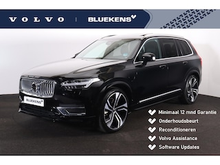 Volvo XC90 T8 Recharge AWD Plus Bright - Luchtvering - Panorama/schuifdak - IntelliSafe Assist & Surround - 360º Camera - Bowers & Wilkins audio - Adaptieve LED koplampen - Verwarmde voorstoelen, stuur & achterbank - Parkeersensoren voor & achter - Elektr. bedienb. voorstoelen met geheugen - Head up display - Draadloze tel. lader - Extra getint glas - 22' LMV
