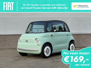 Fiat Topolino 5,5 kWh 8pk | 75KM Elektrisch bereik| 16+ ( Brommer Rijbewijs) | Telefoonhouder | Panorama Dak | Led Verlichting
