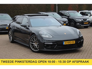 Porsche Panamera Sport Turismo 2.9 4 E-Hybrid / Panoramadak / 360Camera / Head-up / Matrix LED / Adaptieve stoelen / Bose / 21'' / Keyless / Softclose / Achterasbesturing / Stoelverwarming 4x / Sportuitlaat / Dodehoek / DAB / ACC