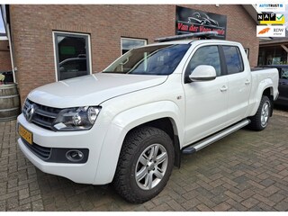 Volkswagen Amarok 2.0 TDI 4Motion Dubbel Cabine 5 pers Highline. Zeer netjes & unieke KM-stand! O.a. camera, cruise, trekhaak, etc