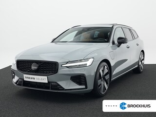Volvo V60 2.0 T8 Plug-in hybrid AWD Ultra Dark | 455pk | Bowers & Wilkins | Stoelventilatie + massage | 360° Camera | Head-Up | Black Pack | Adaptive Cruise | BLIS