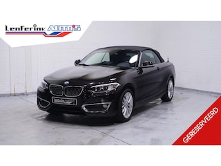 BMW 2-serie Cabrio 218i Luxury Navi Clima Leder Apple Carplay Bi- Xenon Afn. trekhaak Cruise PDC