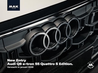 Audi Q8 e-tron 55 Quattro S Edition, pano, S sportstoelen, B&O, ACC, topview, 22", keyless, privacy