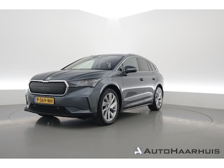 Skoda Enyaq iV 80 First Edition | Leder | Trekhaak | Adapt. Cruise | Camera | Memory seat | Navi | Keyless | CarPlay | Crystal light