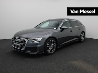 Audi A6 Avant Advanced 50 TFSI e S tronic Quattro S-Line | Automaat | 300PK | 3X S-Line | Panoramadak | Trekhaak | Lederen Bekleding | Memory Seats | LED Koplampen | 19'' Lichtmetalen Velgen | Stoelverwarming |