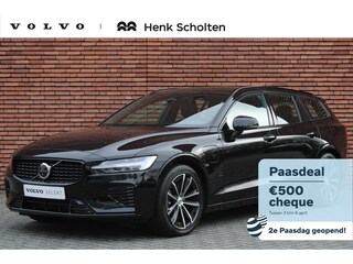 Volvo V60 T6 Plug-in hybrid AWD Plus Dark | Trekhaak | 360 Graden Camera | Verwarmbare Voorstoelen | Adaptieve Cruise Control | Apple Carplay | Lederen Bekleding | Adaptieve Cruise Control