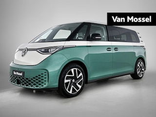 Volkswagen ID. Buzz Pro Bulli Limited Edition 86 kWh LWB 286PK | VOL OPTIES! | 7-zits | Trekhaak | Navigatie Draadloos Apple Carplay/Android Auto | 3-zones Climatronic Airco | Panoramadak | LED Matrix koplampen | Stoelverwarming | Achteruitrijcamera inclusief 360 graden camera | Lane Assist | Verwarmbaar multifunctioneel stuurwiel | Adaptive Cruise Control | DAB+ | Achterlichten LED |