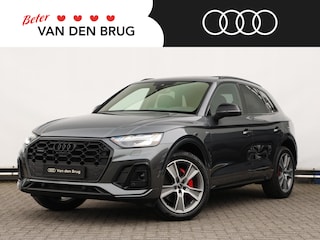 Audi Q5 55 TFSI e quattro Competition | Stoel & stuurwiel verwarming | Side Assist | Leder | Verwarmbaar voorruit | 360° camera | Trekhaak | Pano |