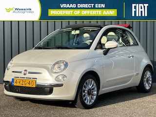 Fiat 500 0.9 85pk Turbo Twinair Cabrio Lounge NL Auto NAP Kilometers I Parkeersensoren I Half Leer I