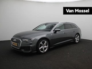 Audi A6 Avant 45 TFSI S edition Trekhaak-pakket | incl. winterbandenset | Veiligheids-pakket | alarmsysteem | Autonomous Emergency Braking |bots herkenning en activatie | cruise control | electronic climate control | LED koplampen | lederen/stof bekleding | lichtmetalen velgen 5-spaaks 19"| navigatiesysteem full map | S Line exterieur | airco separaat achter | lichtmetalen velgen 10-spaaks 19" | voorstoelen verwarmd |