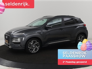 Hyundai Kona 1.6 GDI HEV Premium | Leder | Stoelventilatie | Adaptive cruise | Head-Up | Carplay | Camera | Achterbankverwarming | Navigatie | Keyless | Climate control