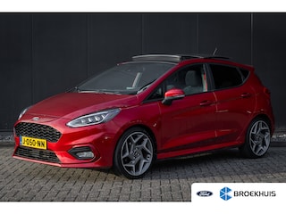 Ford Fiesta 1.0 E.B. 125 PK ST-Line X | AUTOMAAT | Pano-dak | Full LED! | B&O audio | Origineel Nederlands | 18 inch ST velgen | Adapt. Cruise | Dodehoek Detectie | Apple / Android Carplay | Stoel, Stuur en Voorruitverwarming |