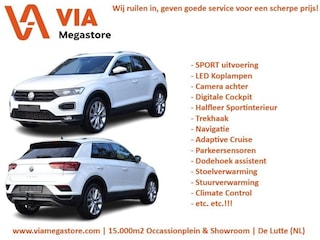 Volkswagen T-Roc 1.5 TSi Sport | Navi | Camera | ACC | Virtual Cockpit | Trekhaak | Carplay | Climate | Stuur- stoelverw. | LED |