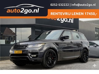 Land Rover Range Rover Sport 3.0 TDV6 AUT8 BLACK-EDITION PANODAK VOL-LEDER 22 INCH-LMV NAVI CAMERA LED PDC