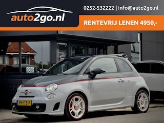 Fiat 500 1.4-16V ABARTH CABRIO TWO-TONE VOL-LEDER NAVI AIRCO LED LMV PDC