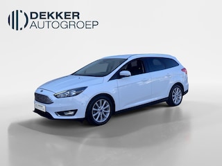 Ford Focus 1.0 125PK Automaat Titanium Wagon Trekhaak, navigatie, winterpakket, privacy glass