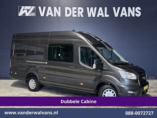 Ford Transit 2.0 TDCI 185pk L4H3 Dubbele Cabine Euro6 Airco | 6-Zits | Camera | Cruisecontrol Parkeersensoren