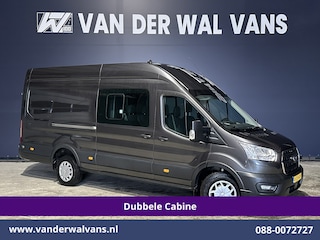 Ford Transit 2.0 TDCI 185pk L4H3 Dubbele Cabine Euro6 Airco | 6-Zits | Camera | Cruisecontrol Parkeersensoren