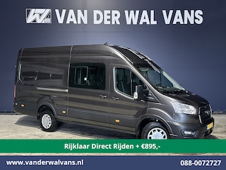 Ford Transit 2.0 TDCI 185pk L4H3 Dubbele Cabine Euro6 Airco | 6-Zits | Camera | Cruisecontrol Parkeersensoren