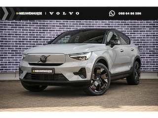 Volvo EC40 Single Motor Extended Range Ultra Black Edition | Europa | 82 kWh | Panoramadak | Keyless | Harman Kardon Audio | Elektrische Achterklep | 360 camera | Stoel-/Stuurverwarming | Adaptieve Cruise | Getint Glas | Luxe Bekleding |