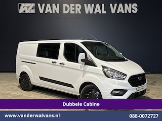 Ford Transit Custom 2.0 TDCI 130pk L2H1 Dubbele Cabine Euro6 Airco | 6-Zits | Camera | Navigatie | LED | Apple Carplay Android Auto, Cruisecontrol, Stoelverwarming, Verwarmde voorruit, Parkeersensoren, Achterklep