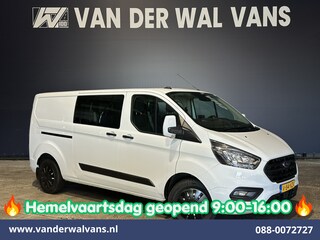 Ford Transit Custom 2.0 TDCI 130pk L2H1 Dubbele Cabine Euro6 Airco | 6-Zits | Camera | Navigatie | LED | Apple Carplay Android Auto, Cruisecontrol, Stoelverwarming, Verwarmde voorruit, Parkeersensoren, Achterklep