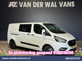 Ford Transit Custom 2.0 TDCI 130pk L2H1 Dubbele Cabine Euro6 Airco | 6-Zits | Camera | Navigatie | LED | Apple Carplay Android Auto, Cruisecontrol, Stoelverwarming, Verwarmde voorruit, Parkeersensoren, Achterklep