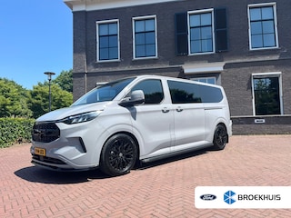 Ford Transit Custom 320 2.0 TDCI L2H1 Black Edition dubbele cabine Leder | 19"  | Glaslook | Spoiler | Full option! Nieuwprijs 60K +