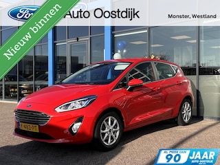 Ford Fiesta 1.0 EcoBoost Titanium 125PK Automaat Adaptieve Cruise Camera Blind-Spot Climate Privacy Glass Parkeersensoren *Dealer Onderhouden*