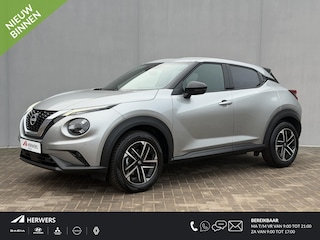 Nissan Juke 1.0 DIG-T N-Connecta DCT Automaat / Fabrieksgarantie tot 03-2028 / Navigatie / Camera / Stoel & Stuurwielverwarming / Apple Carplay & Android Auto / Cruise Control / Keyless / All Season Banden / DAB / LED /