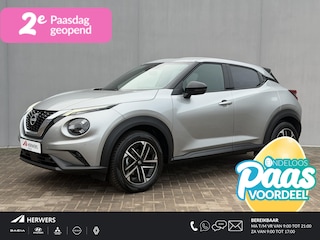 Nissan Juke 1.0 DIG-T N-Connecta DCT Automaat / Fabrieksgarantie tot 03-2028 / Navigatie / Camera / Stoel & Stuurwielverwarming / Apple Carplay & Android Auto / Cruise Control / Keyless / All Season Banden / DAB / LED /