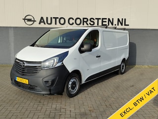 Opel Vivaro 1.6CDTI 126PK L2H1 3-Persoons Trekhaak Euro 6 Navi Airco Cruise Control Pdc Betonplex Vloer Wandbetimmering Schuifdeur Achterdeuren Origineel Nederlandse Auto Export - Handel