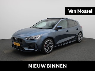 Ford Focus 1.0 EcoBoost Hybrid ST Line X AUTOMAAT | PANORAMADAK | ADAPTIEVE CRUISE | VIRTUEEL | ST-LINE | NAVIGATIE | CAMERA | WINTERPAKKET | CLIMA | DAB | LED | LMV | 12 MAANDEN BOVAG GARANTIE |