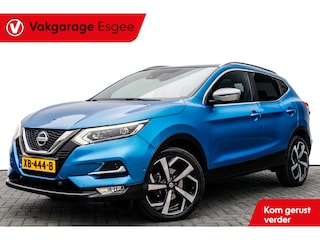 Nissan Qashqai 1.3 141 PK DIG-T Tekna + | Leer | Panodak | Camera | Trekhaak | | Clima | Pdc | 19 INCH LMV | Stoel Verw | DAB Audio |