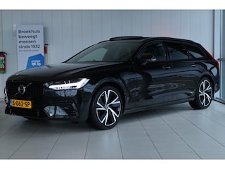 Volvo V90 2.0 T6 Plug-in hybrid AWD Ultimate Dark | 350PK Long Range | Bowers & Wilkings | 360 Camera | HUD | Trekhaak | Luchtvering | Pano | Stuur+Stoelverwarming |