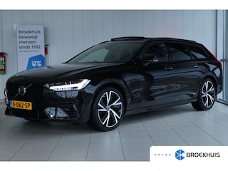 Volvo V90 2.0 T6 Plug-in hybrid AWD Ultimate Dark | 350PK Long Range | Bowers & Wilkings | 360 Camera | HUD | Trekhaak | Luchtvering | Pano | Stuur+Stoelverwarming |