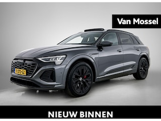 Audi Q8 e-tron 55 quattro S Edition 115 kWh l Adaptive cruise control l Airco l Navigatie l 360 graden camera l Stoelverwarming l Parkeersensoren l Alarm Klasse III l Apple Carplay / Android Auto l Elektr. voorst. geheugen best. l Privacy glas l