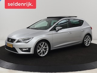 Seat Leon 1.4 TSI FR | Panoramadak | Trekhaak | Full LED | Carplay | Navigatie | SEAT Sound | Leder/Alcantara | Cruise control | Parkeerhulp | Climate control
