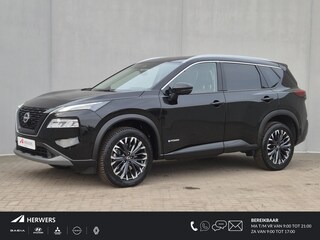 Nissan X-Trail 1.5 e-Power Tekna Automaat / Fabrieksgarantie tot 05-2028<100.000 / Dealer onderhouden / All Season banden / Head Up Display / Adaptief cruise control / Stuur-, Stoel & Achterbank verwarming / Elektrische achterklep /