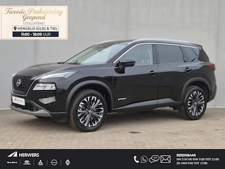 Nissan X-Trail 1.5 e-Power Tekna Automaat / Fabrieksgarantie tot 05-2028<100.000 / Dealer onderhouden / All Season banden / Head Up Display / Adaptief cruise control / Stuur-, Stoel & Achterbank verwarming / Elektrische achterklep /