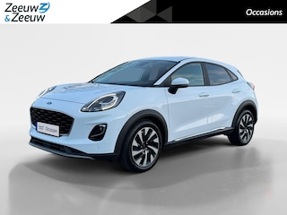 Ford Puma 1.0 EcoBoost Hybrid Titanium | Dealer onderhouden | Automaat | Adaptief cruise control | Dodehoek detectie | Elektrische achterklep | Parkeersensor voor en achter | Achteruitrijcamera | Navigatie | 17" lichtmetalen velgen |