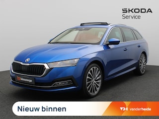 Skoda Octavia Combi 1.4 TSI iV PHEV Business Edition Plus 204PK DSG SOH 96%, Pano-Schuifdak, Trekhaak, 19" LM Velgen, Memorystoel, Canton Audio, Matrix LED-Verlichting, Head-Up Display, Achteruitrijcamera, Elektr. Achterklep, Stoel-Stuurverwarming