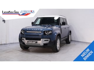 Land Rover Defender Landrover 3.0 D250 110 Grijs Kenteken 3-Zits Leder Zwart 360 Camera, Navi, Apple Carplay, LED Koplampen
