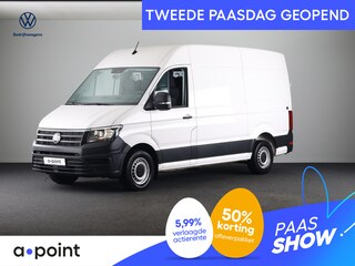Volkswagen Crafter 35 2.0 TDI L3H2 140 PK | Navigatie via app | Bijrijdersbank | Airco | Side Assist | Inklapbare spiegels | Parkeersensoren voor en achter |